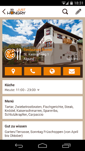 Just Hungry Essen in Südtirol