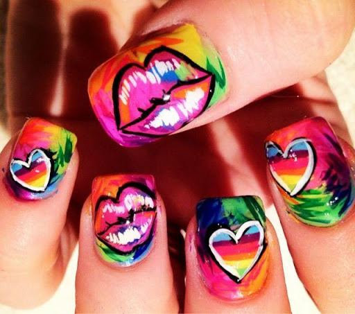 Rainbow Nails