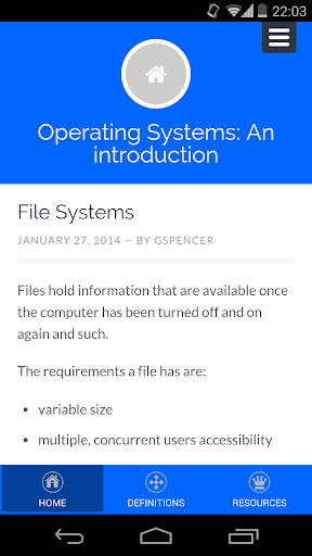 An intro to Operating Systems