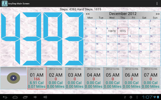 AnyStep Step Counter GPS Log