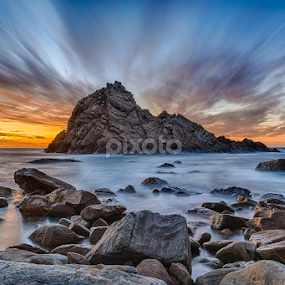 Sugarloaf Rock by Tim Pryce - Landscapes Sunsets & Sunrises