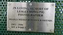 Memorial Plaque Lesley Howling