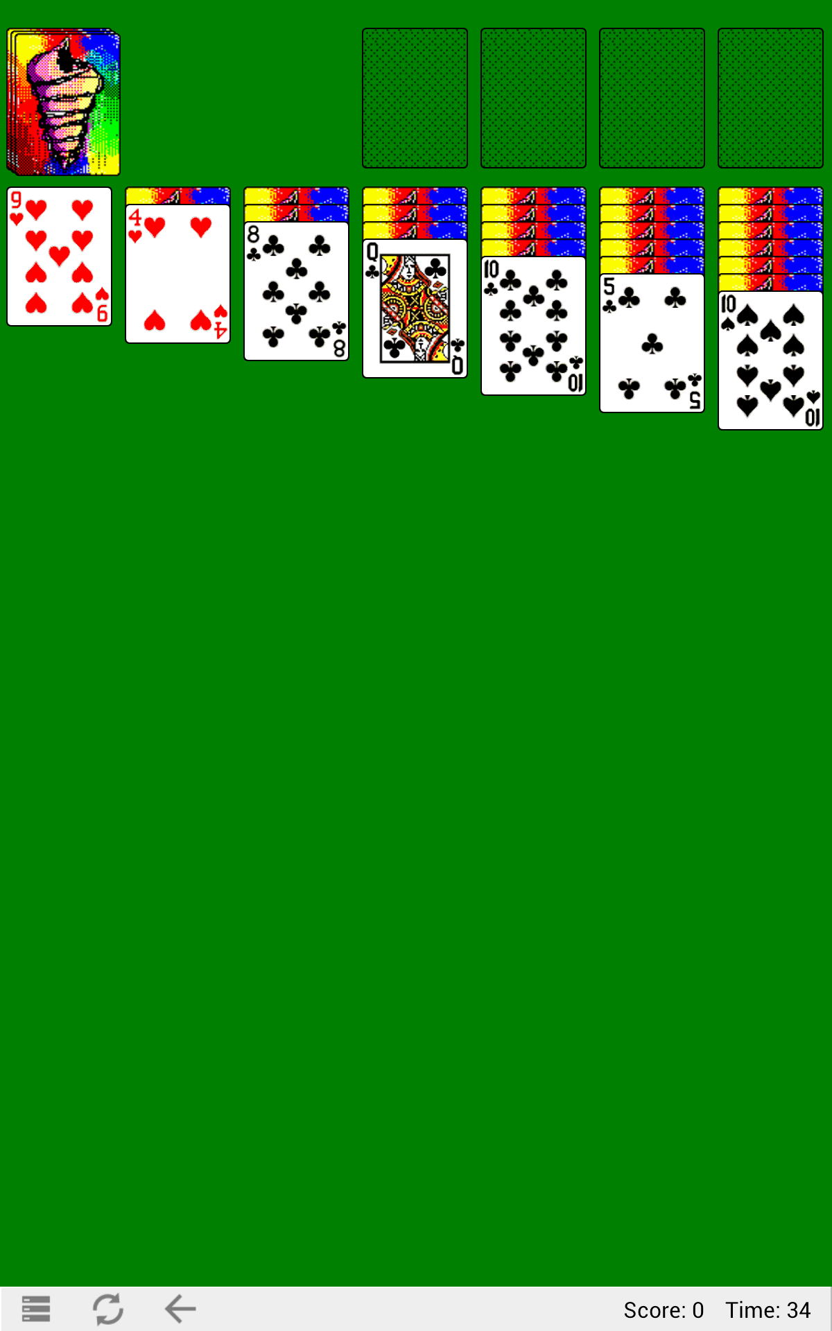 Android application Classic Solitaire HD screenshort