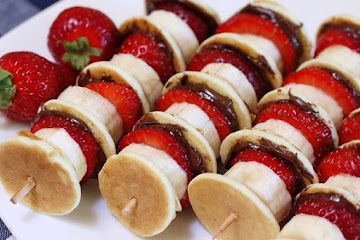 Nutella Mini Pancake Kabobs