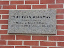 The Egan Walkway Dedication Plaque