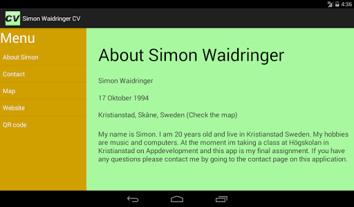 Simon Waidringer CV