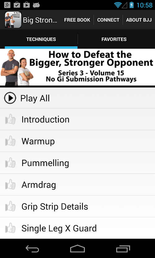 Android application BigStrong 15, Submission Paths screenshort