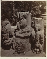 Three waterspouts and a fighter between lion paws (former Lichte collection). Yogyakarta, Yogyakarta district, D.I. Yogyakarta province, 9th century.