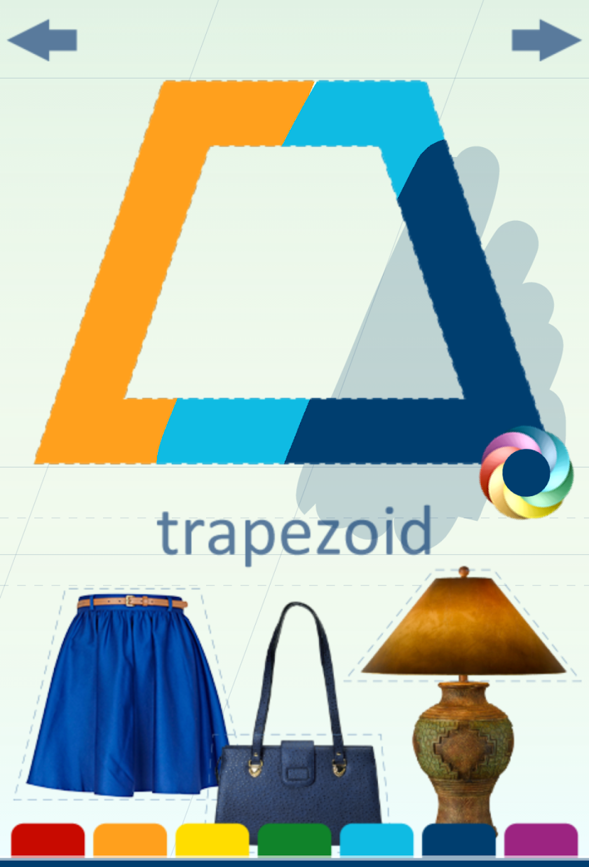 Shapes for Kids - Coloring Screen 3