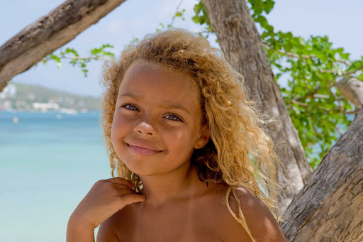 child-La-Marin-in-Martinique - A local child in the town and commune of La Marin in Martinique, which has attractions and activities for people of every age.