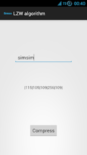 LZW algorithm Screenshots 0