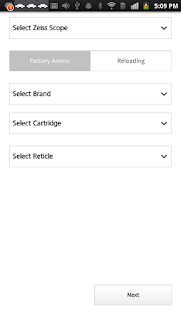 Ballistic Calculator Screen 2