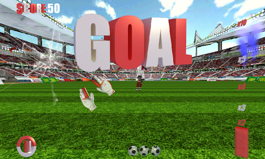 calcio gioco il portiere 3D Screen 2