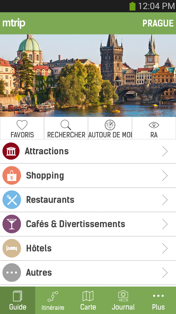 Android application Prague Travel Guide - mTrip screenshort