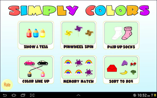 Simply Colors preschool games
