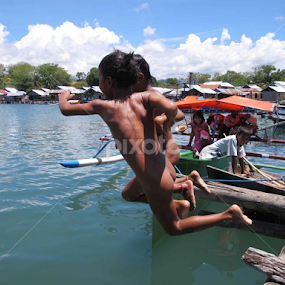 jump down  by Veronica Kumurur - Babies & Children Children Candids