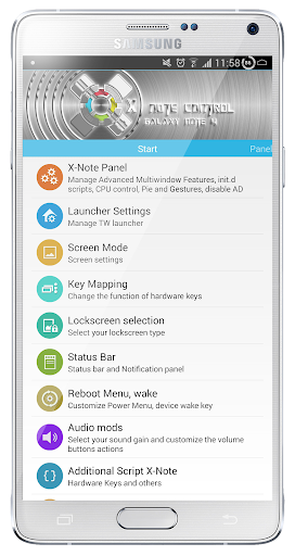 X-Note Control Galaxy Note 4
