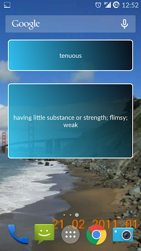 Word-Meaning Widget