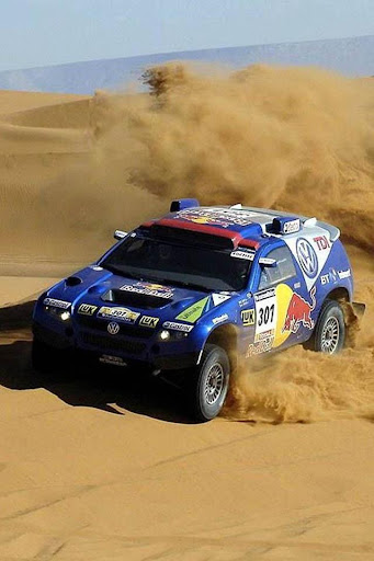 Off Road Car Crossing Desert