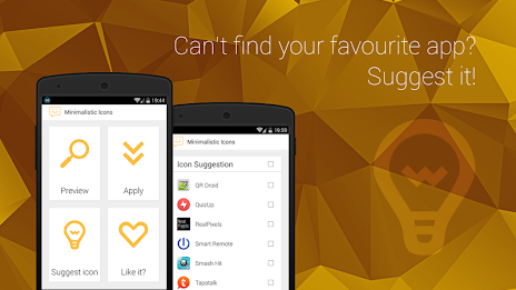 Minimalistic Icons | Yellow poster 10