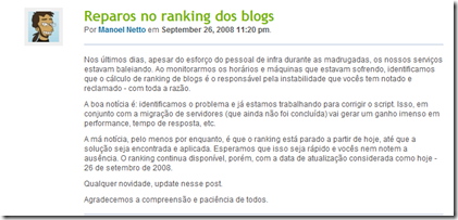 Post do Manoel Netto