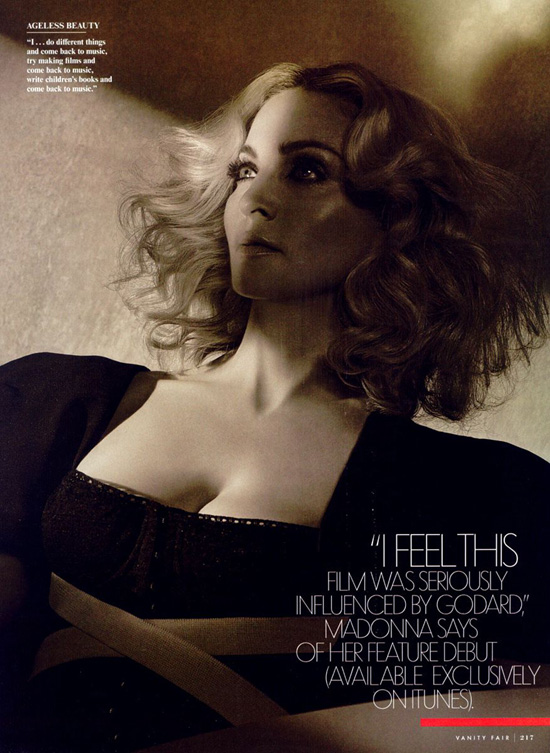 Madonna' Vanity Fair Magazine Photos Celebrity Fashion Modeling Photo