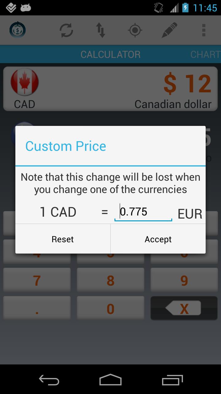 Currency Calculator Pro Screen 2