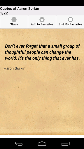 Quotes of Aaron Sorkin