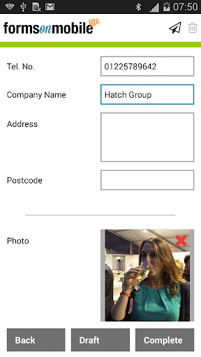 Forms On Mobile - Contacts