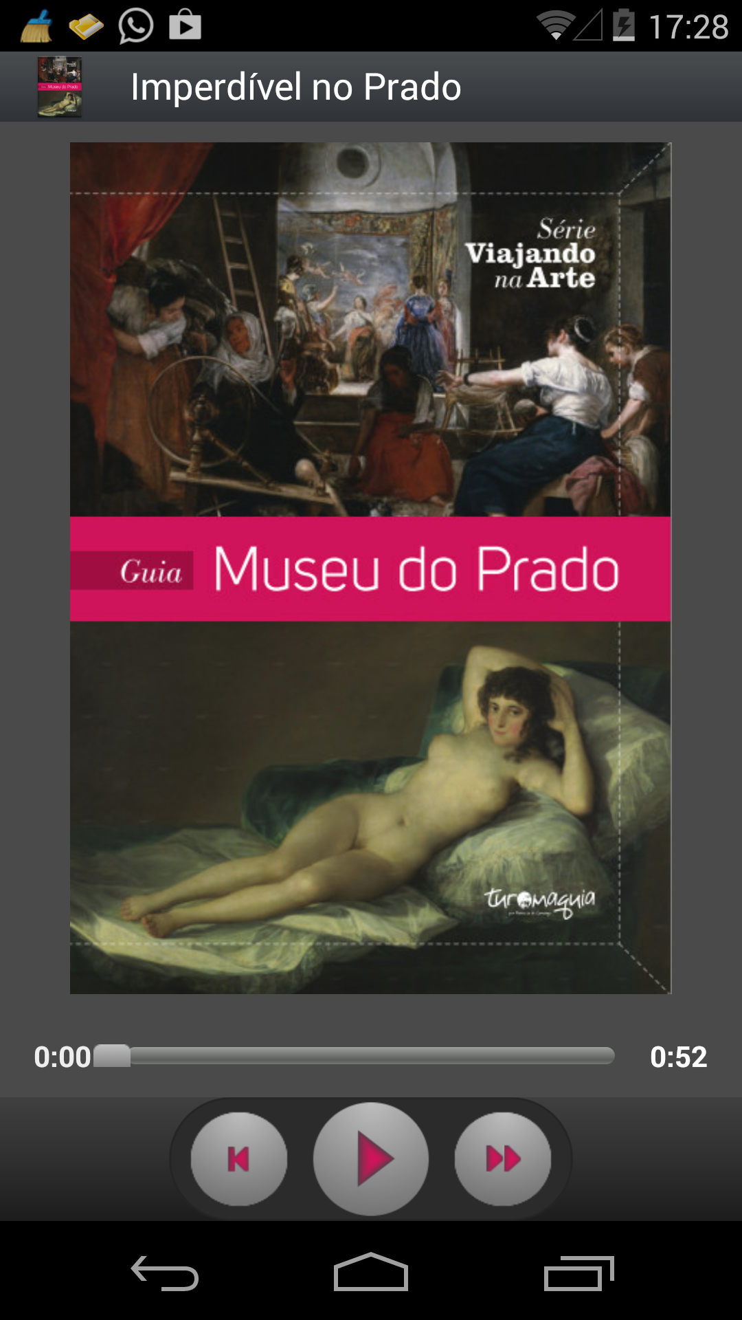 Android application Guia Museu do Prado screenshort