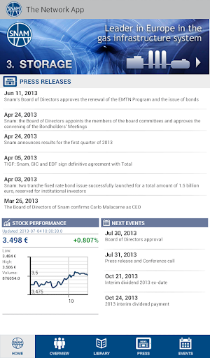 SNAM Network App - Mobile