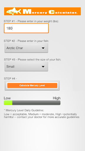 【免費健康App】Mercury Fish Calculator-APP點子