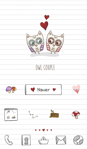 owl couple dodol theme