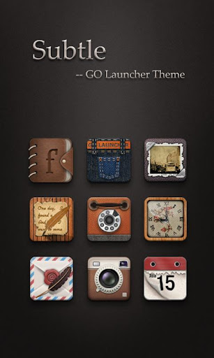 Subtle GO Launcher Theme