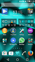 Polygons Teal Xperien Theme poster 8