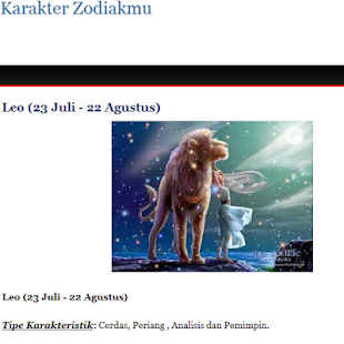 Sifat dan Karakter Zodiak-mu Screenshots 2