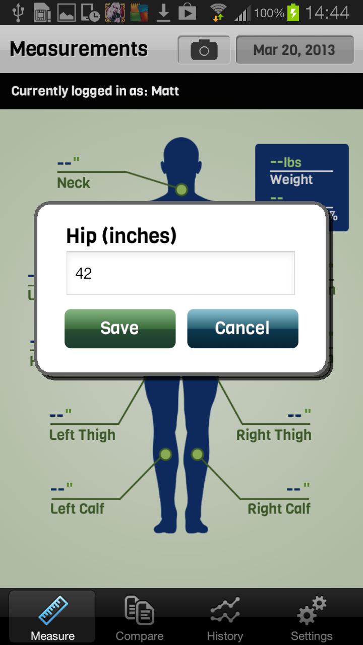 Body Tracker Screen 2