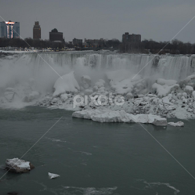 American Falls by Andrew  James Page - Landscapes Waterscapes
