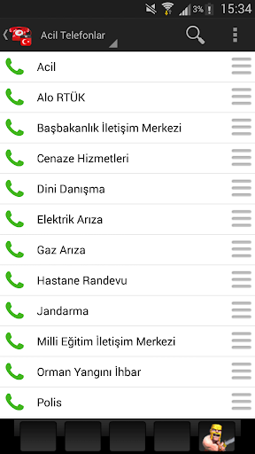 Acil Telefonlar