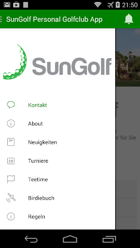 SunGolf Personal Golfclub App