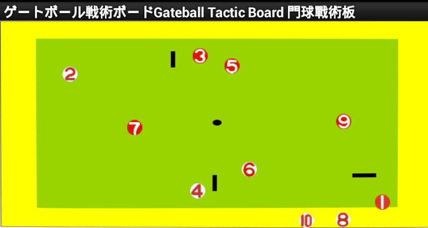 ゲートボール戦術ボードGateballTacticBoard Screen 3