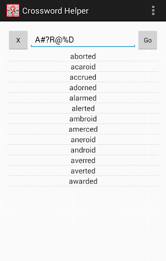 Crossword Helper