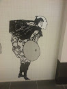 Crouching Man Mural