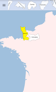 France Departments Map Puzzle - náhled