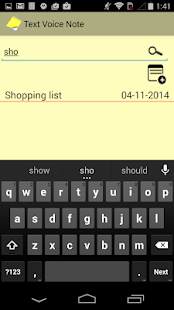 Text Voice Notepad Screenshots 1