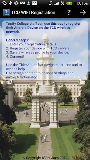 TCD WIFI Registration.