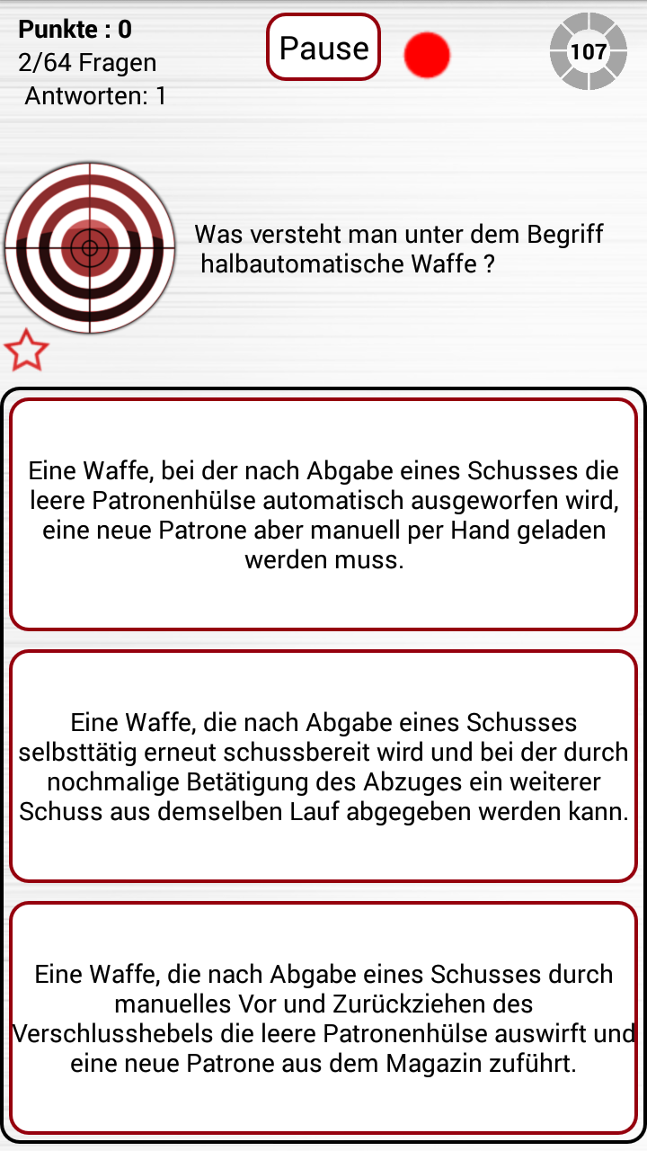 Waffenkunde Waffenrecht App Screen 3