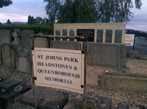 St Johns Park Headstones and Queenborough Memorial