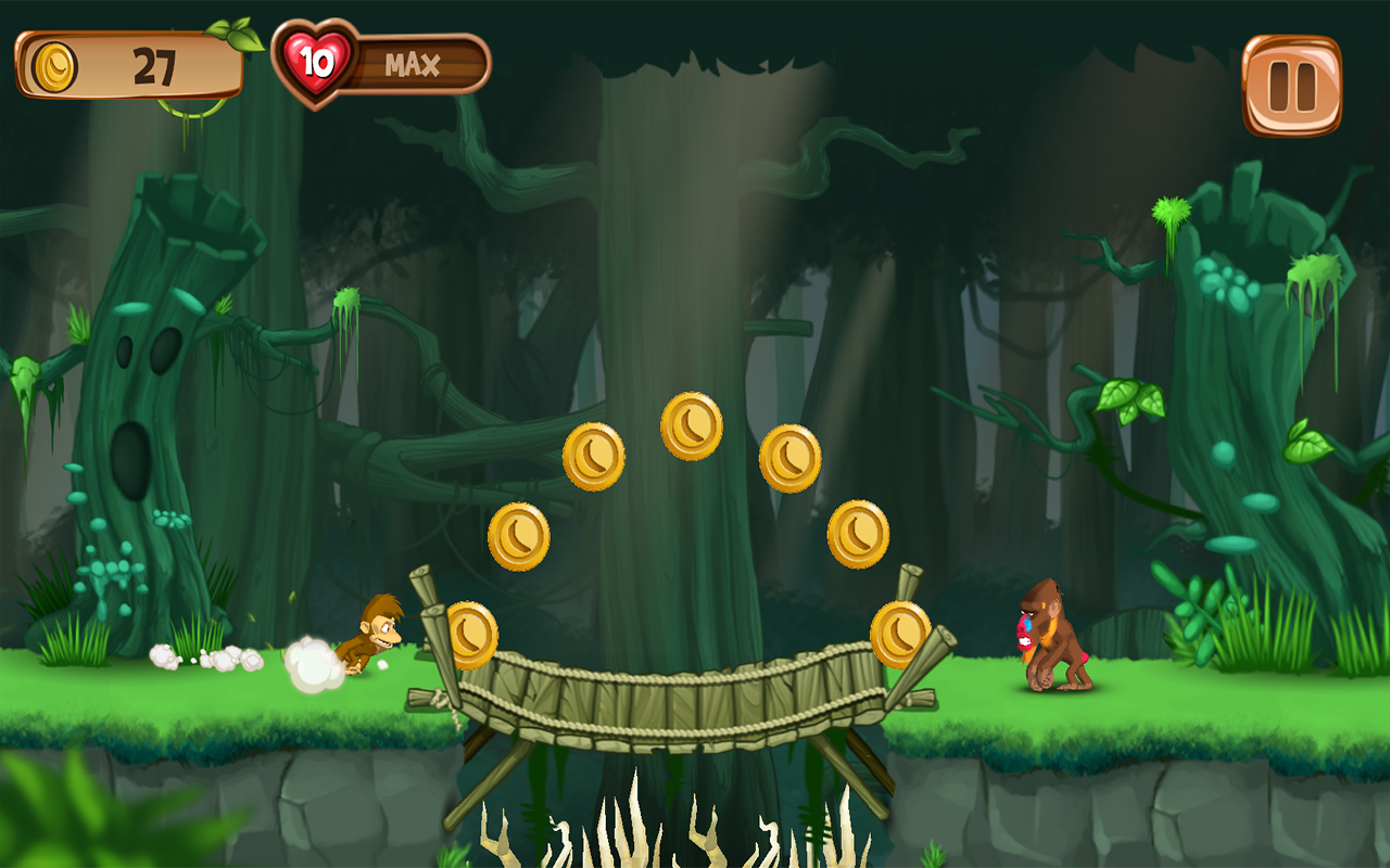 Macaco Jogos de Correr Saltar - screenshot