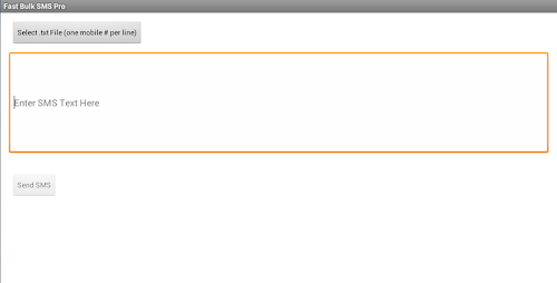 Android application Fast Bulk SMS Pro screenshort